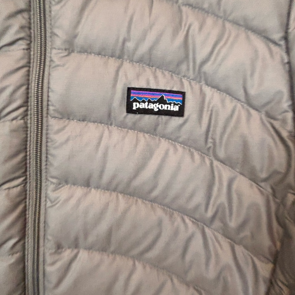 Patagonia Grey Down Sweater Puffer Like New Quilted Jacket - Picture 2 of 5